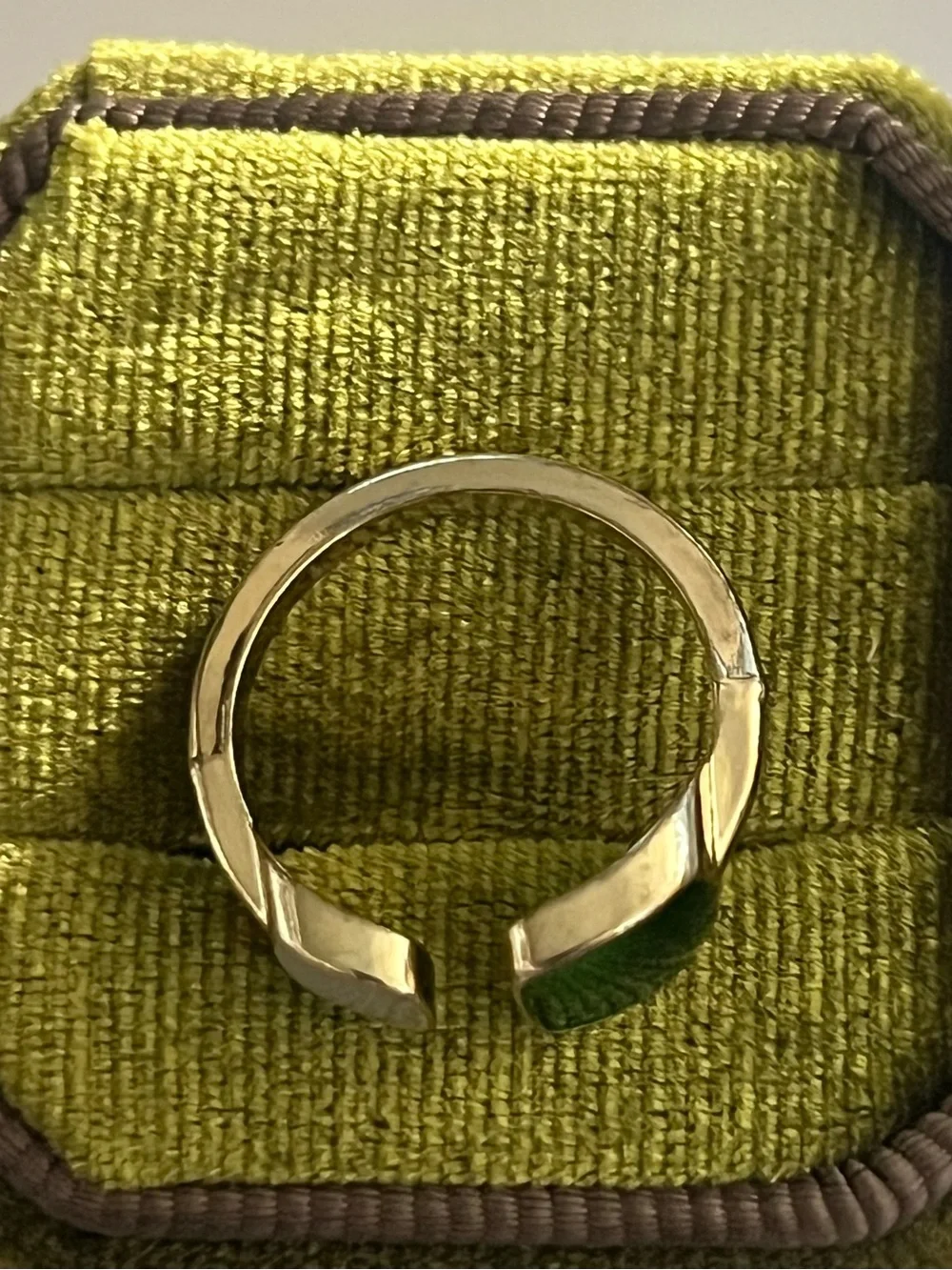 Classic Design Stainless Steel Golden w/ Modern Design Adjustable Ring S 6-9